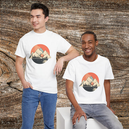Vintage Retro Mountain TShirt - Trendy Cute Mountain Landscape Shirt