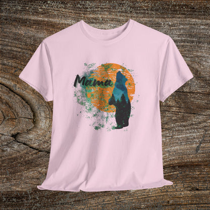 Rustic Mama Bear T-Shirt — Cozy Woodland Mom Tee for Mother's Day & Gifts