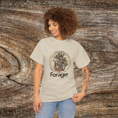 Foraging Mushroom Tee — Retro Grunge Forager Gift