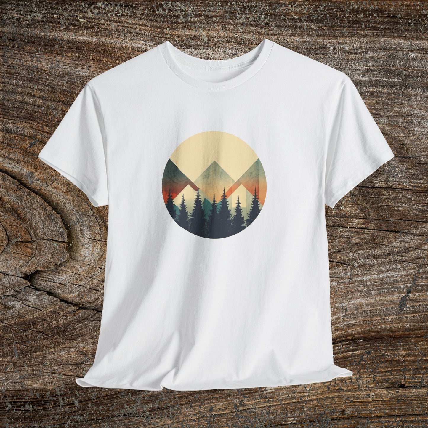Vintage Mountain Landscape TShirt - Nature Lover Gift