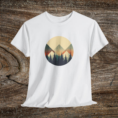 Vintage Mountain Landscape TShirt - Nature Lover Gift