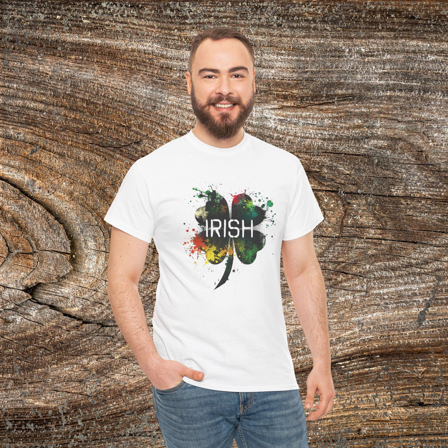 Grunge Irish Clover T-Shirt | St. Patrick’s Day Tee
