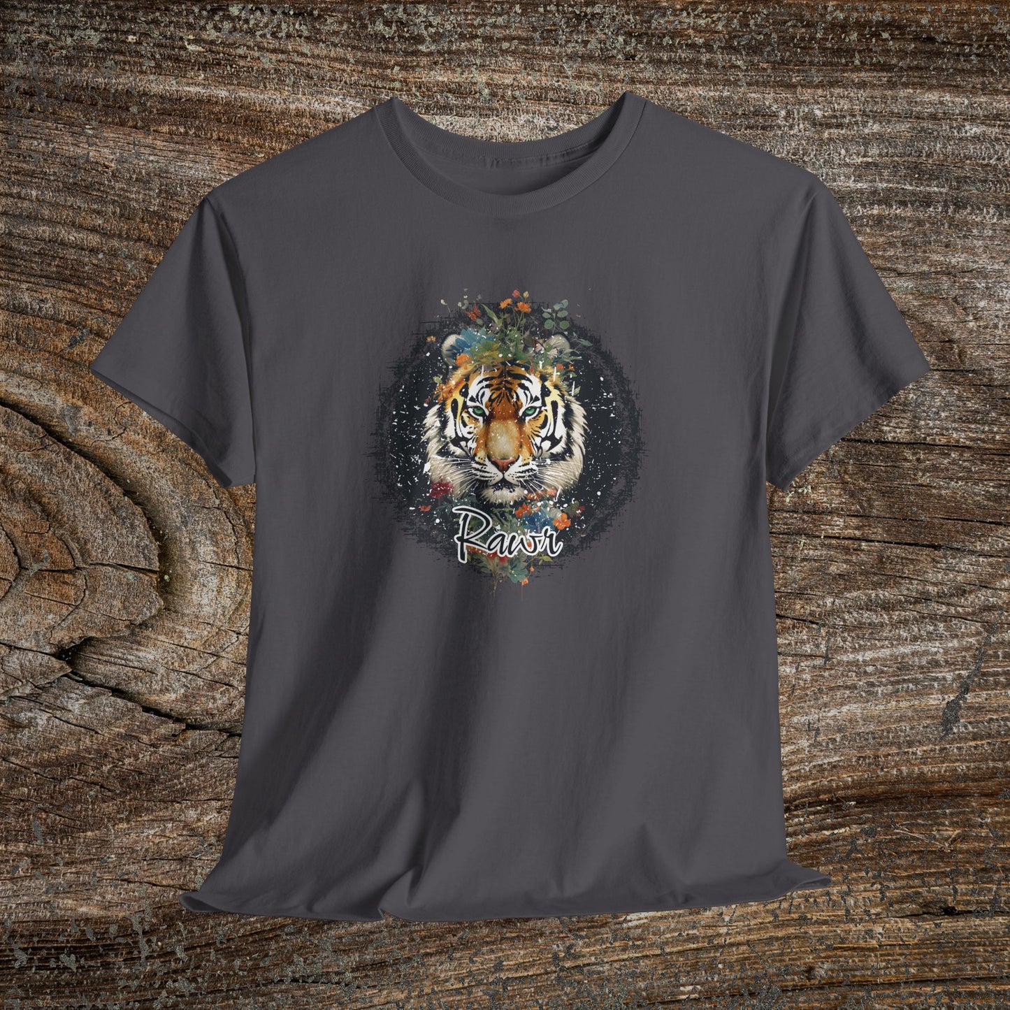 Vintage "Rawr" Tiger T-Shirt — Retro Tiger Graphic Tee