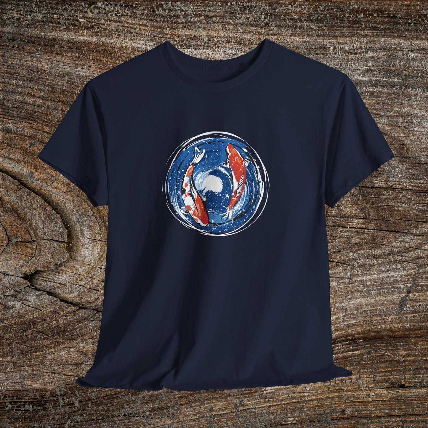 Retro Koi Fish T-Shirt — Grunge Japanese Carp Tee
