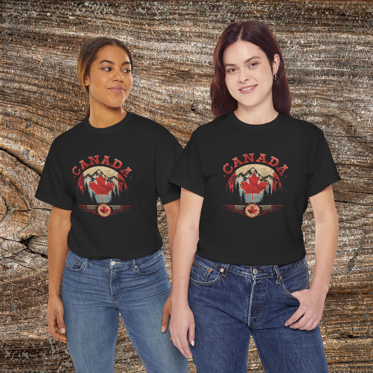 Distressed Canadian Logo T-Shirt — Grunge Canada Tee