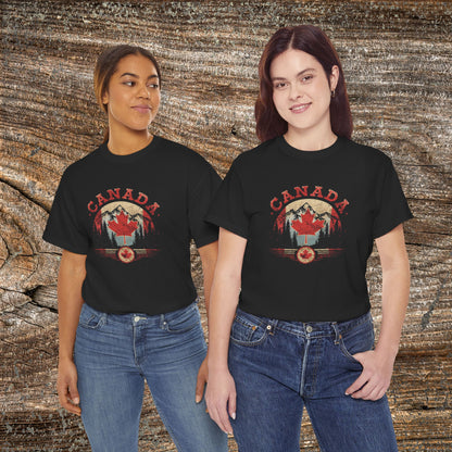 Distressed Canadian Logo T-Shirt — Grunge Canada Tee