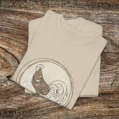 Boho Retro Chicken T-Shirt — Vintage Farmhouse Chicken Tee