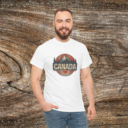 Grunge Canadian Landscape T-Shirt — Distressed Canada Tee