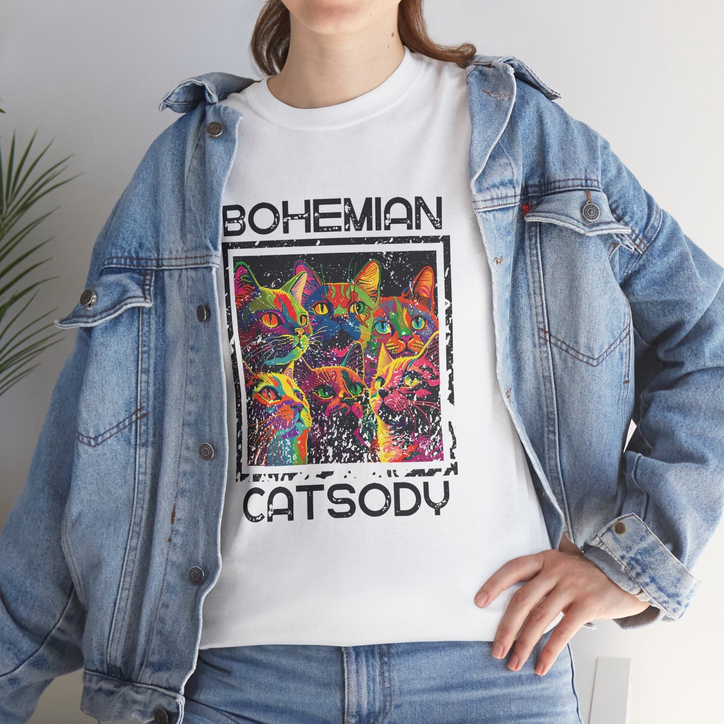 Retro Bohemian Catsody T-Shirt — Funny Vintage Cat Graphic Tee