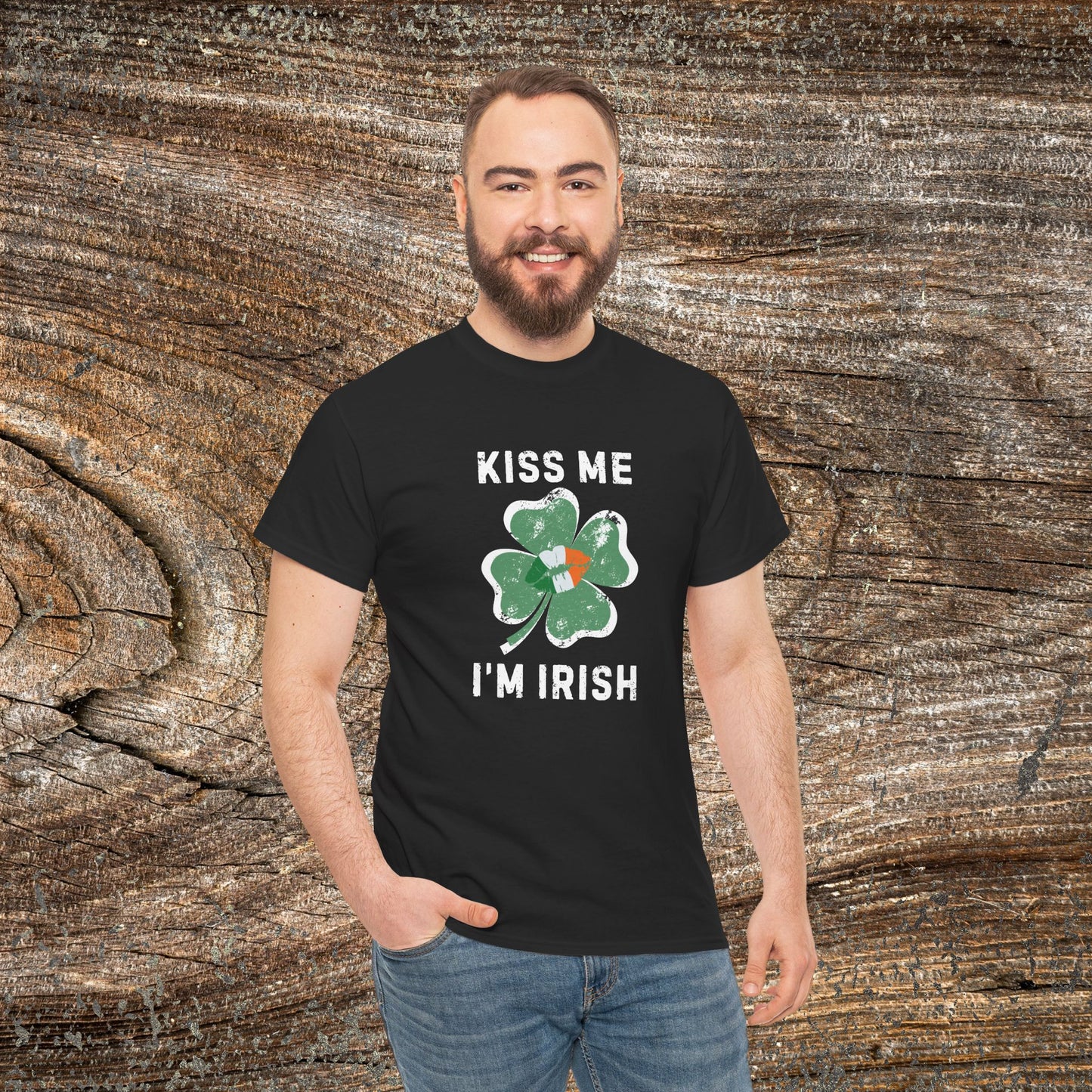 Kiss Me I'm Irish Shamrock Tee | St. Patrick's Day Clover Shirt