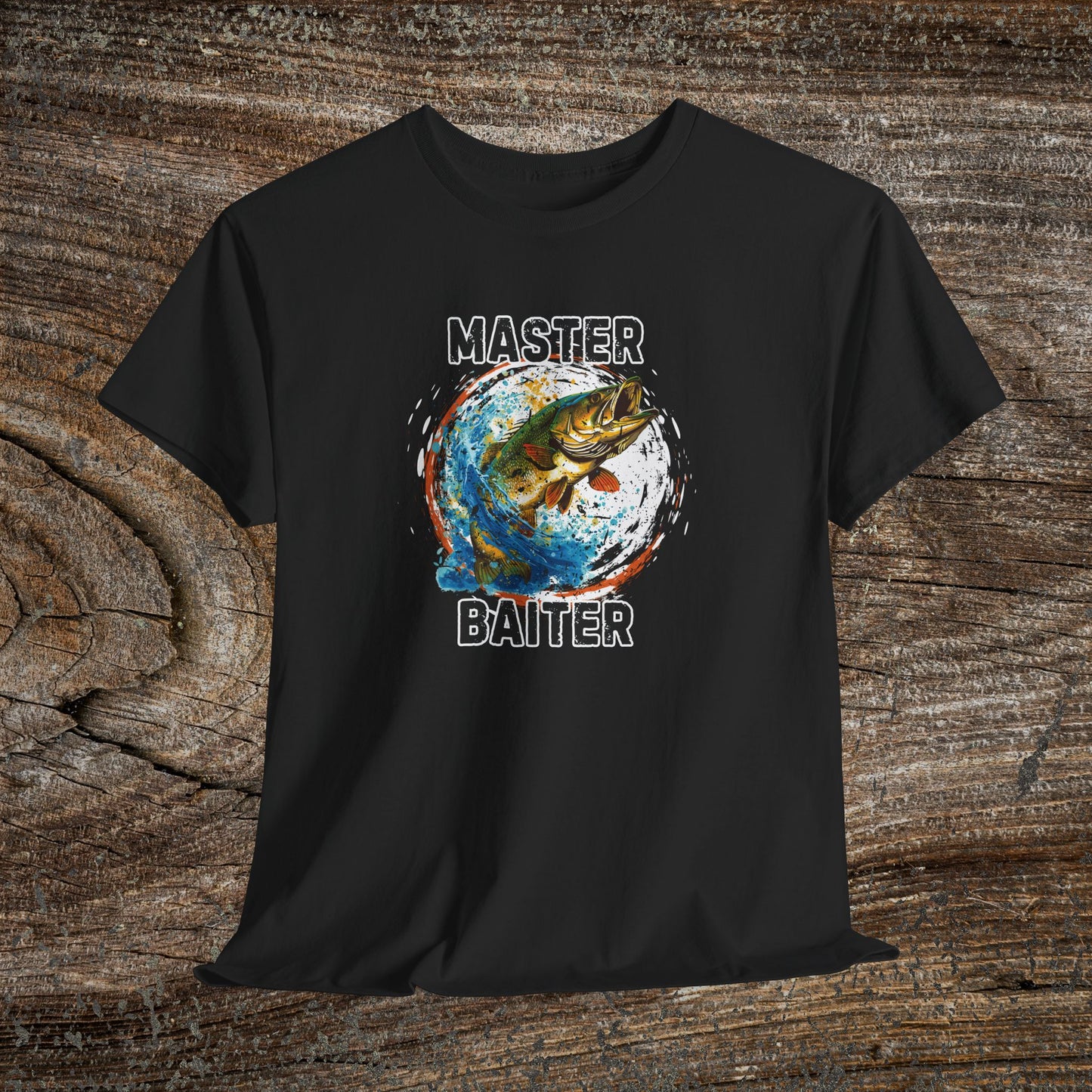 Master Baiter Funny Grunge Fishing T-Shirt