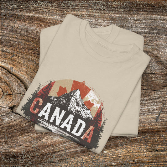 Grunge Canadian Landscape T-Shirt — Distressed Canada Tee