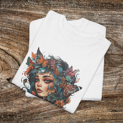 Vintage Forest Fairy T-Shirt - Enchanted Woodland Graphic Tee