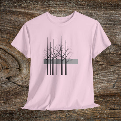 Modern Tree Abstract TShirt, Minimalist Nature Lover Gift