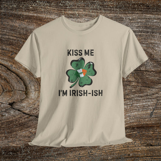 Kiss Me I'm Irish-ish Shamrock Tee | St. Patrick's Day Clover Shirt