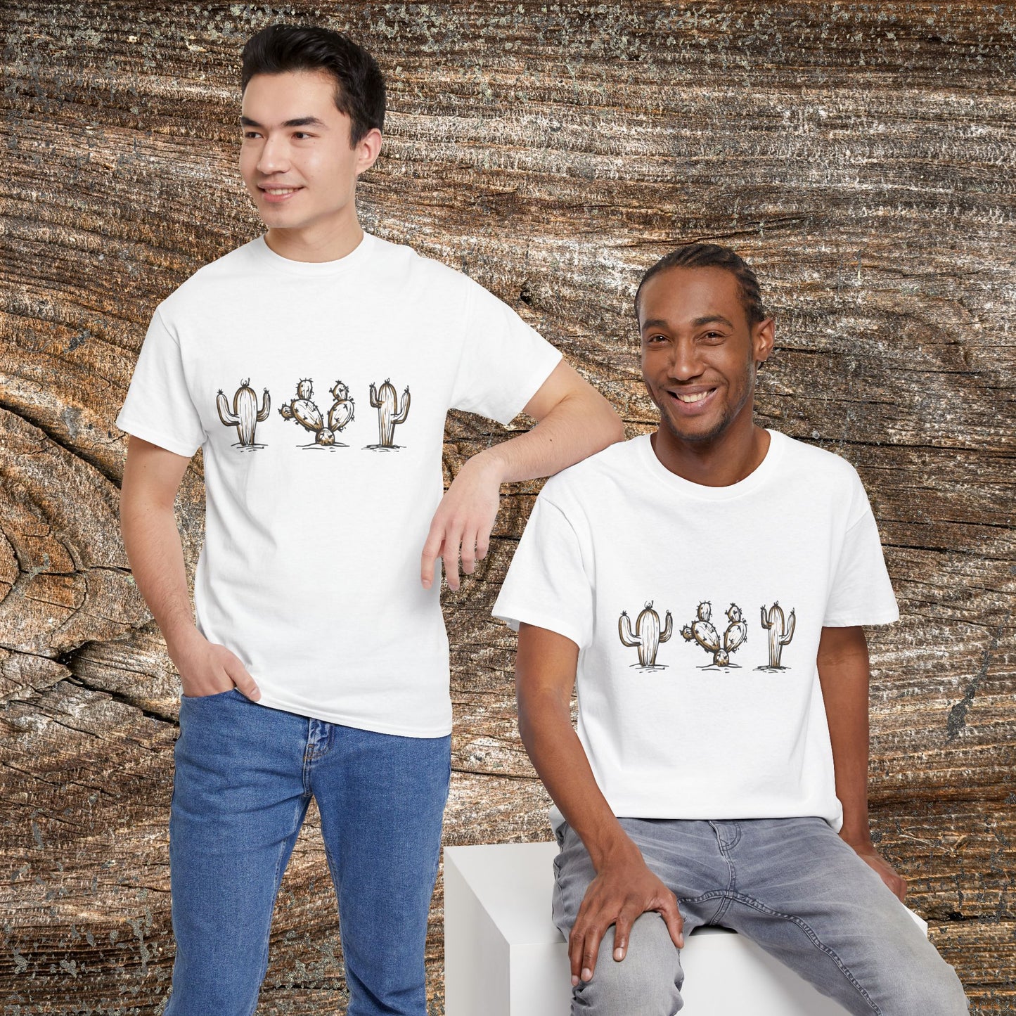Retro Cactus Abstract TShirt