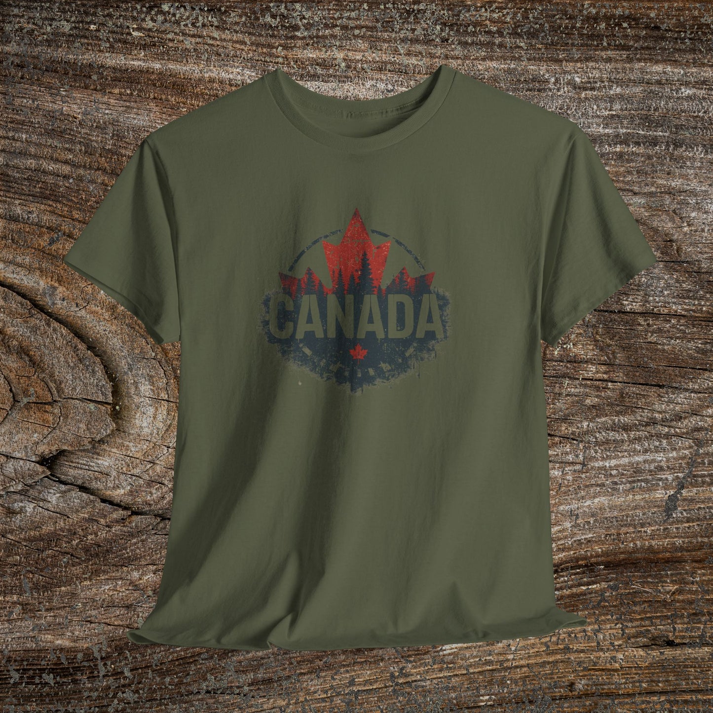 Distressed Canadian Logo T-Shirt — Grunge Canada Tee