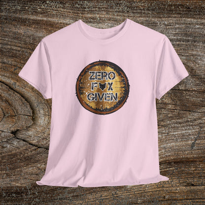 Grunge Fox Quote TShirt -  "Zero Fox Given" - Nature Lover Gift