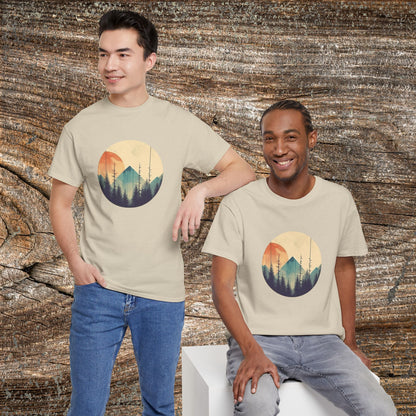 Vintage Mountain Landscape TShirt - Nature Lover Gift