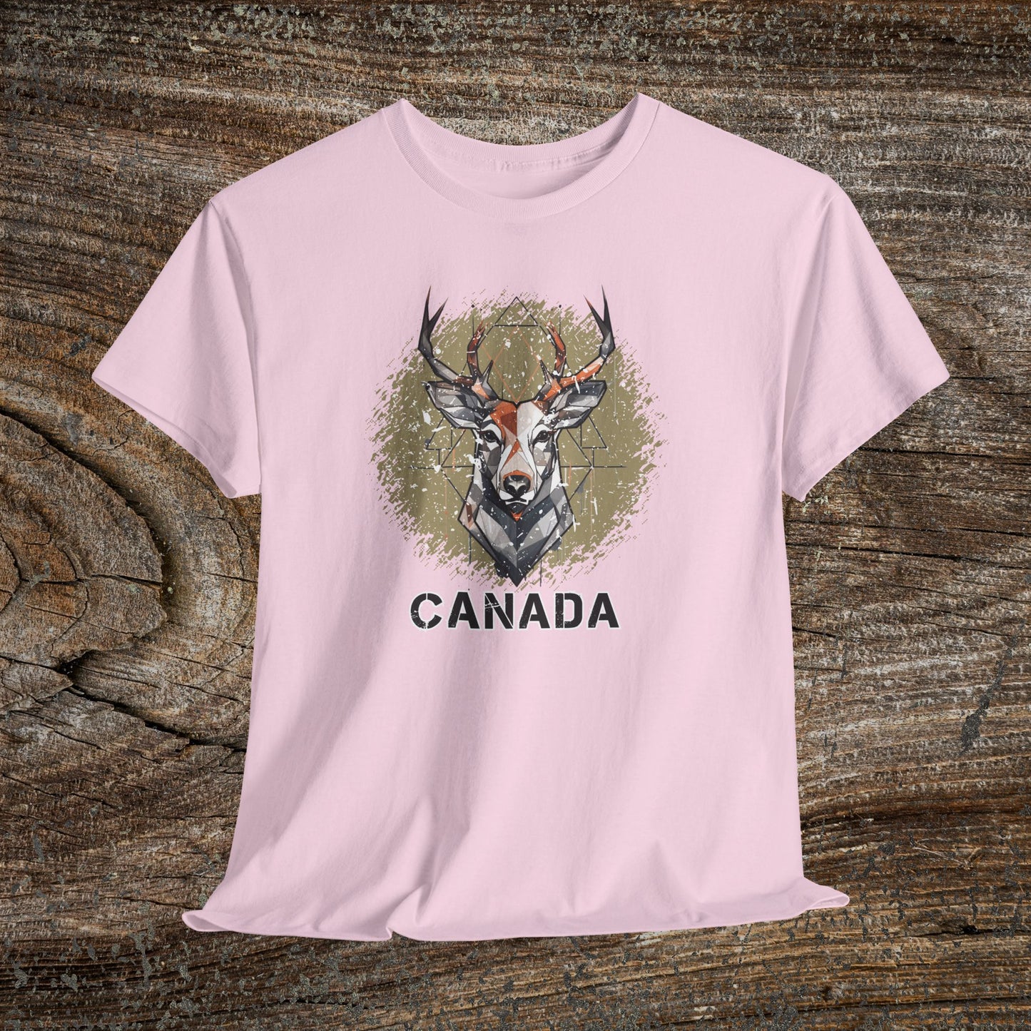 Rustic Grunge Canada Deer T-Shirt
