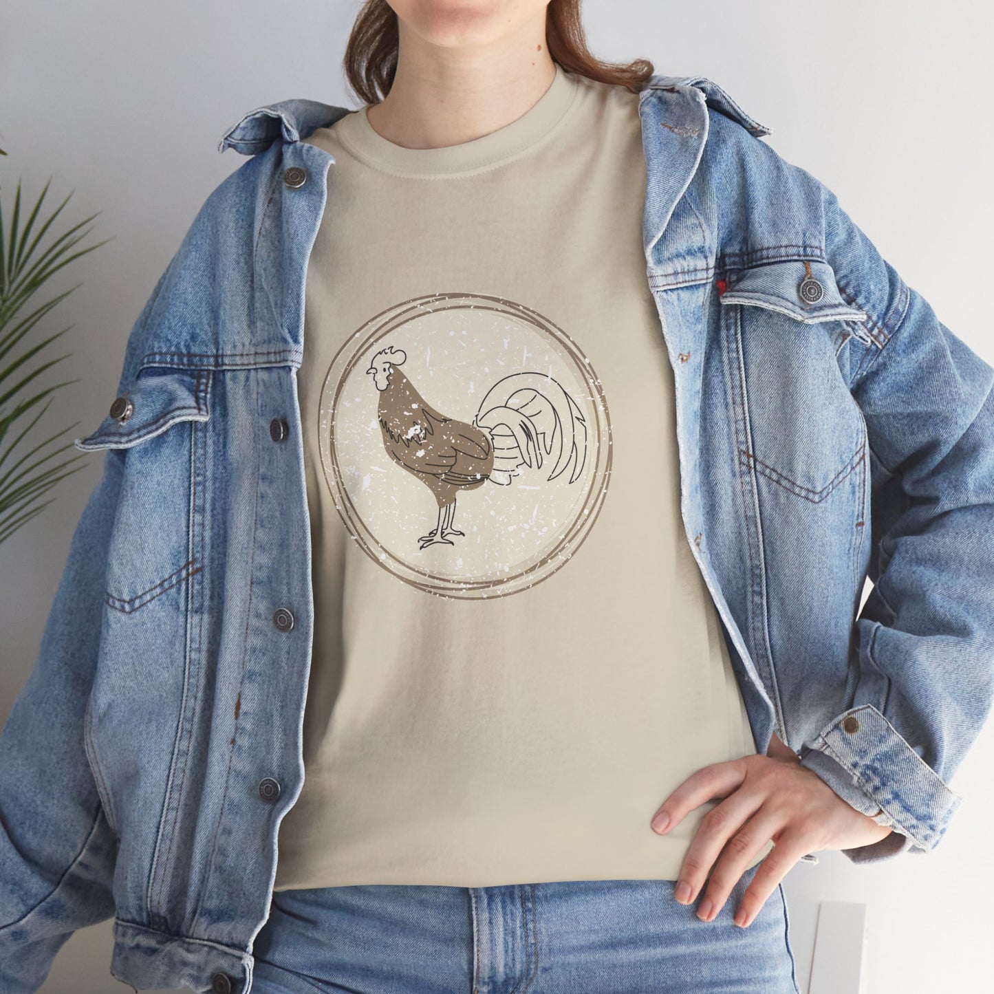Boho Retro Chicken T-Shirt — Vintage Farmhouse Chicken Tee