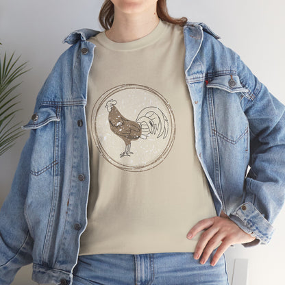 Boho Retro Chicken T-Shirt — Vintage Farmhouse Chicken Tee