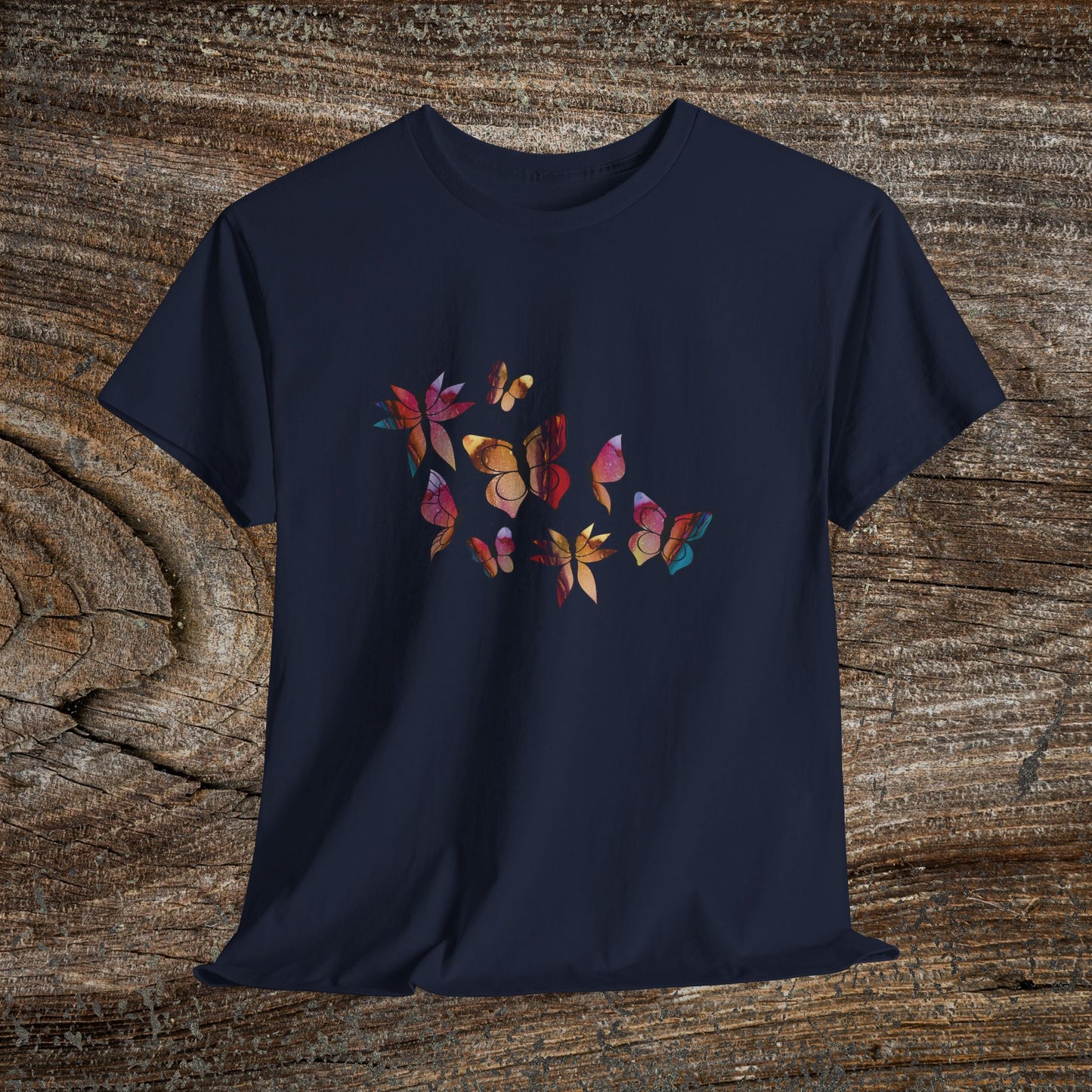 Colourful Butterfly T-Shirt — Nature Lover Gift