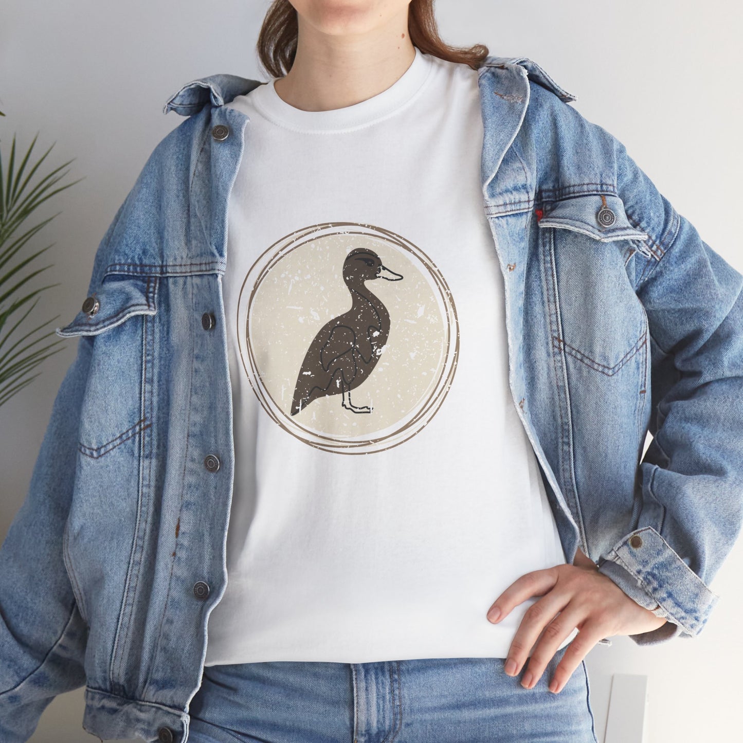 Rustic Boho Duck T-Shirt — Vintage Farmhouse Duck Tee