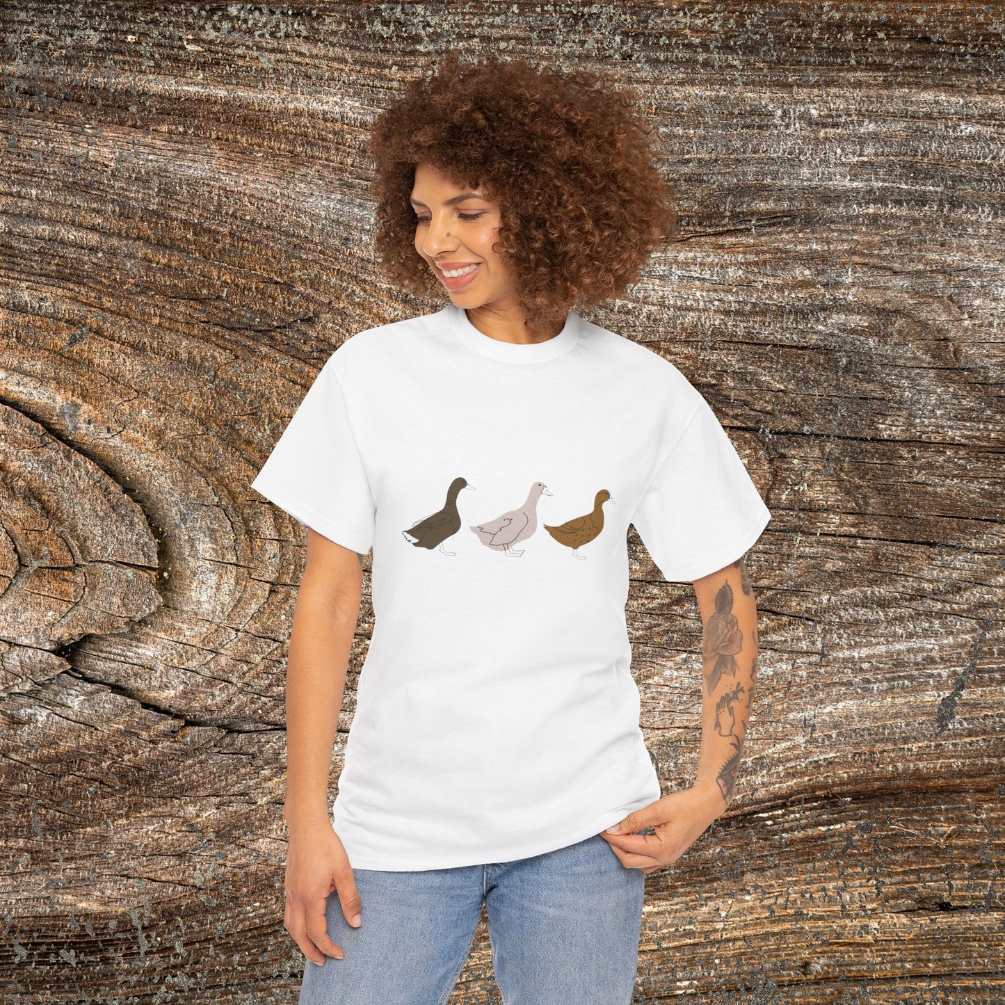 Rustic Boho Duck T-Shirt — Vintage Farmhouse Duck Tee