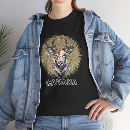 Rustic Grunge Canada Deer T-Shirt