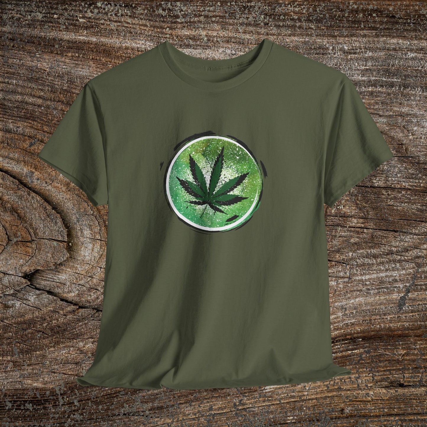 Weed Leaf 420 TShirt Grunge - Retro Weed Marijuana Stoner Gift
