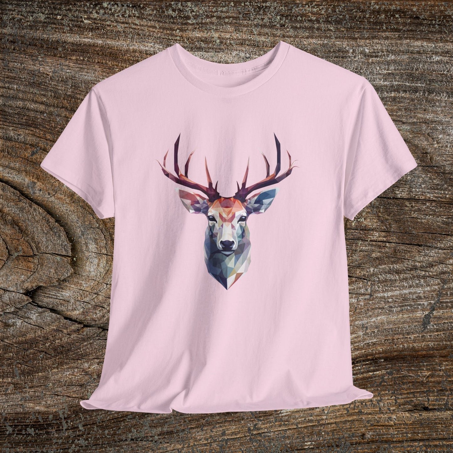 Geometric Abstract Deer T-Shirt — Modern Minimalist Deer Tee