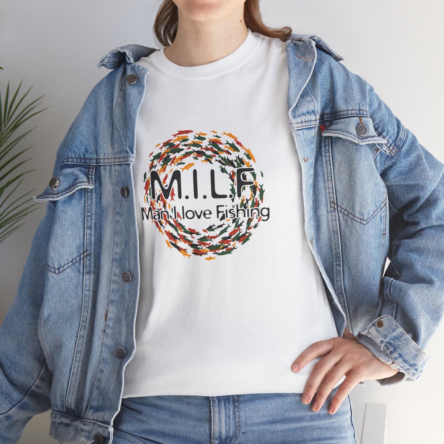 Funny Retro 'M.I.L.F. — Man I Love Fishing' T-Shirt