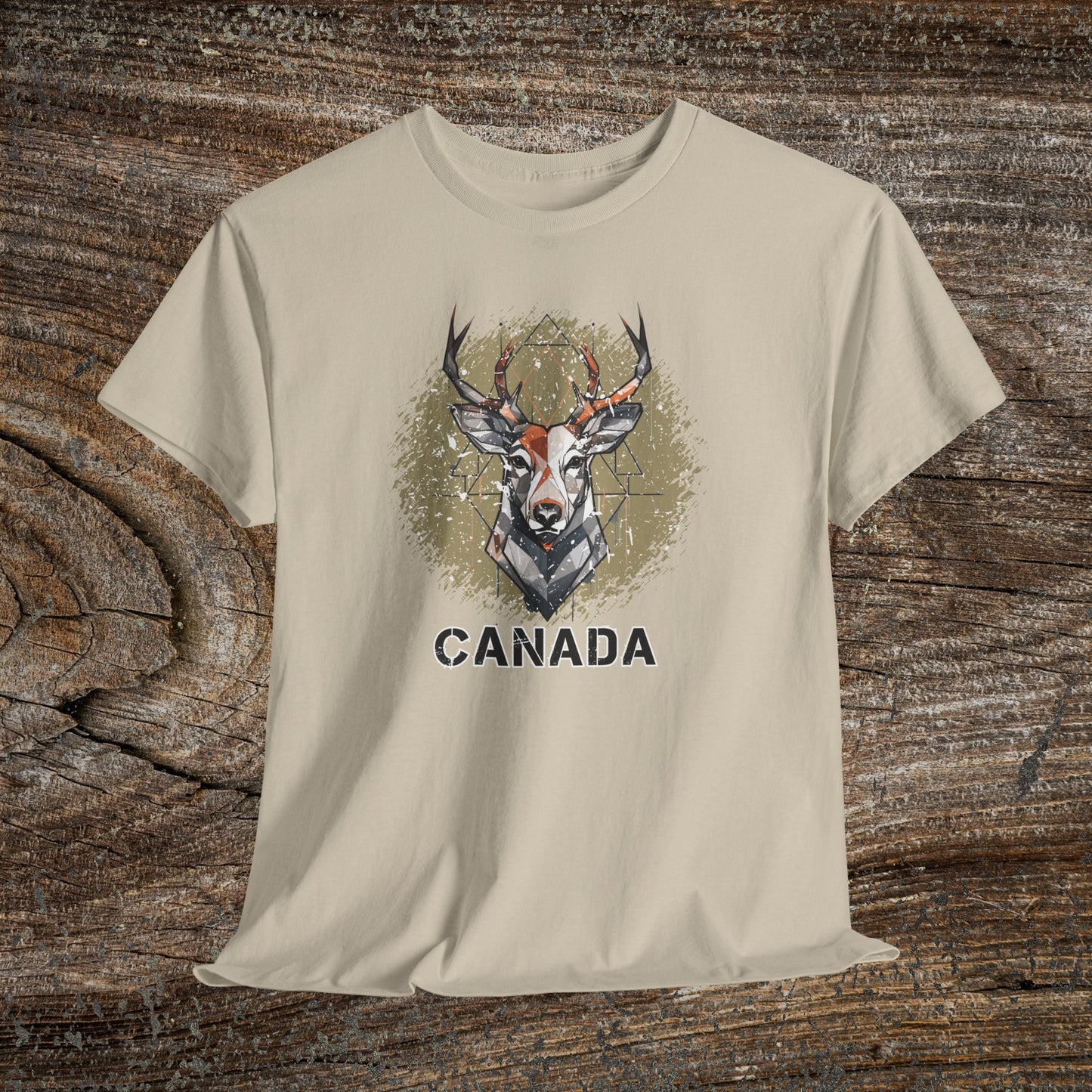 Rustic Grunge Canada Deer T-Shirt