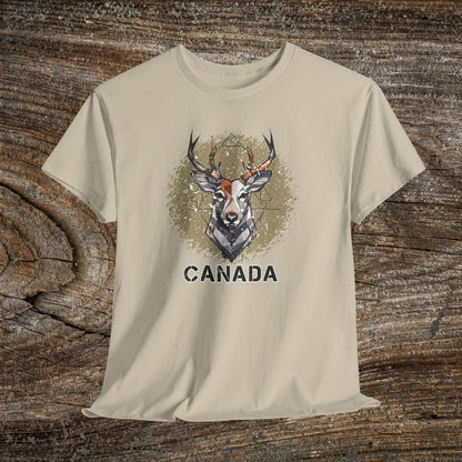 Rustic Grunge Canada Deer T-Shirt