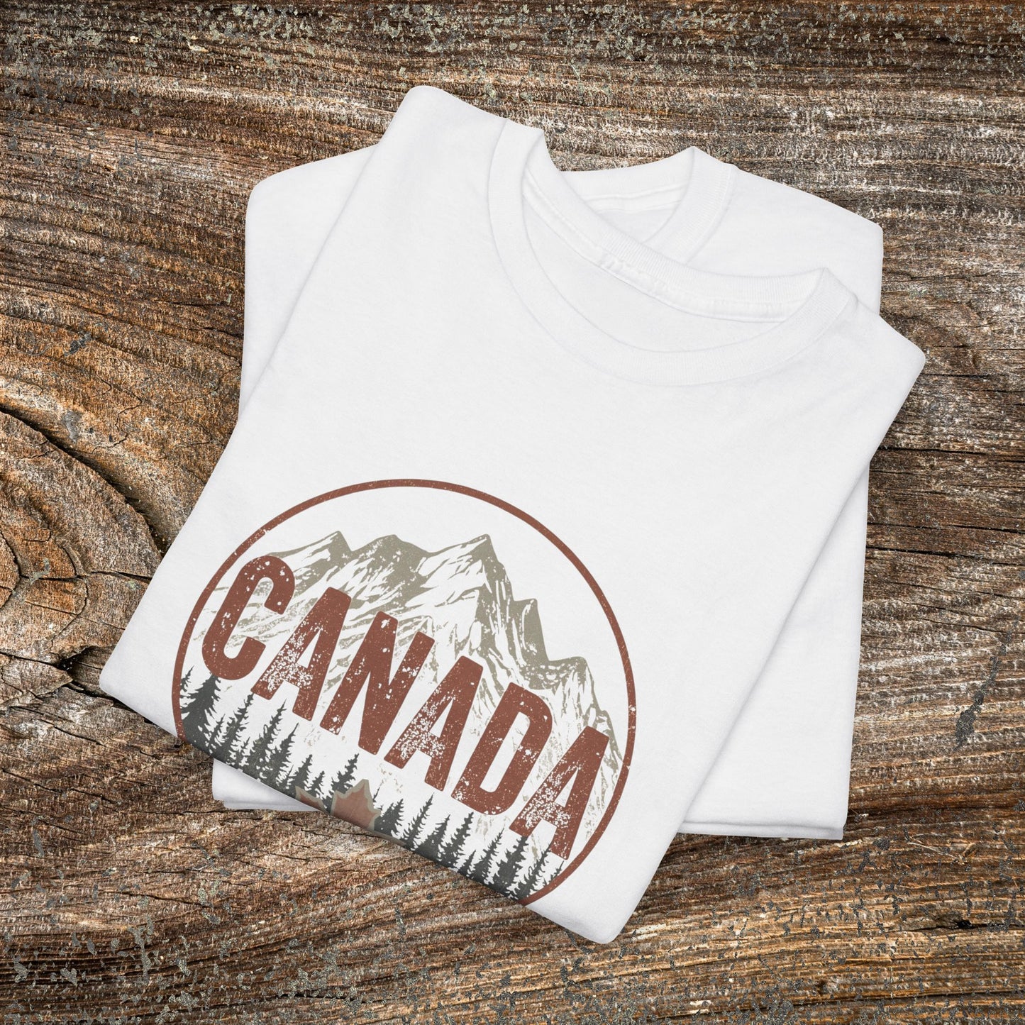 Distressed Canadian Logo T-Shirt — Grunge Canada Tee