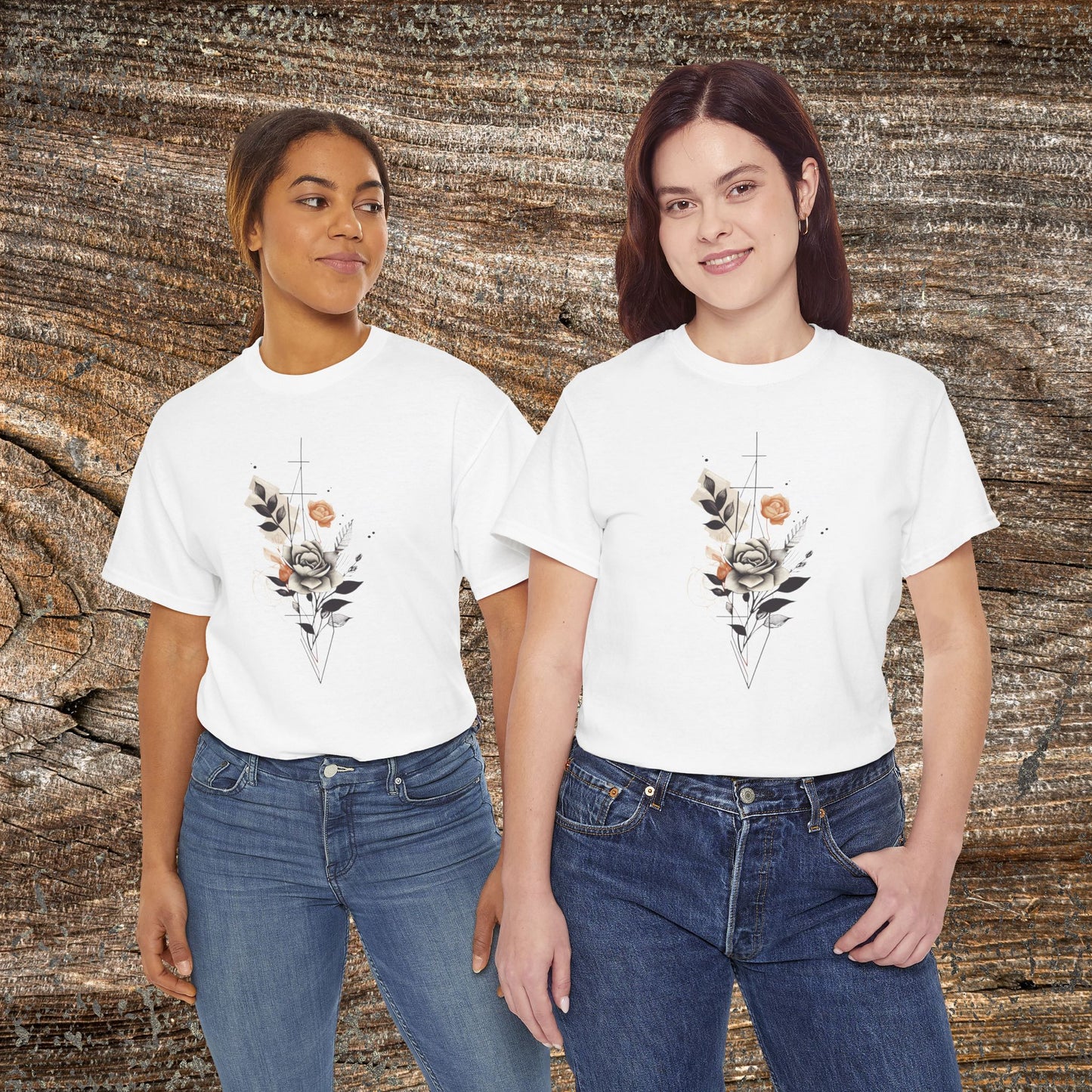 Retro Flower T-Shirt — Vintage Floral Graphic Tee