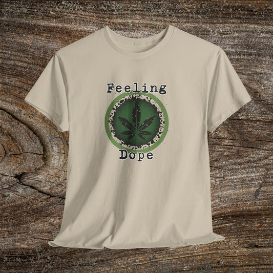 Grunge Weed 420 TShirt - Retro "Feeling Dope" Marijuana Stoner Gift