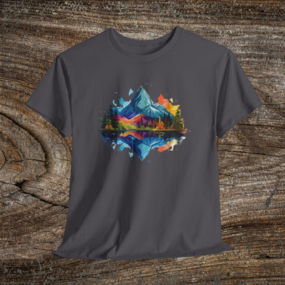 Retro Mountain Abstract TShirt - Nature Lover Gift