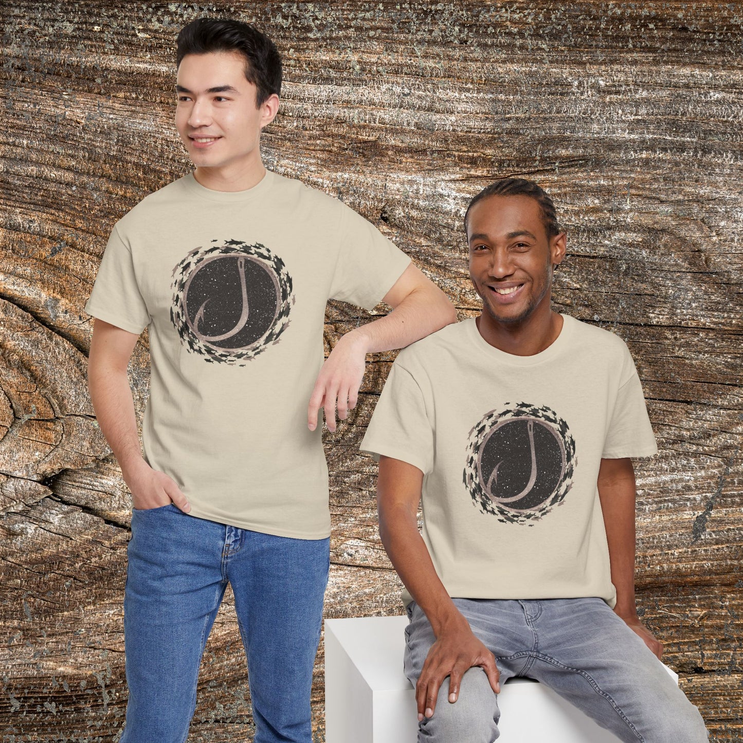 Modern Fishing T-Shirt — Outdoor Angler Fisherman Gift