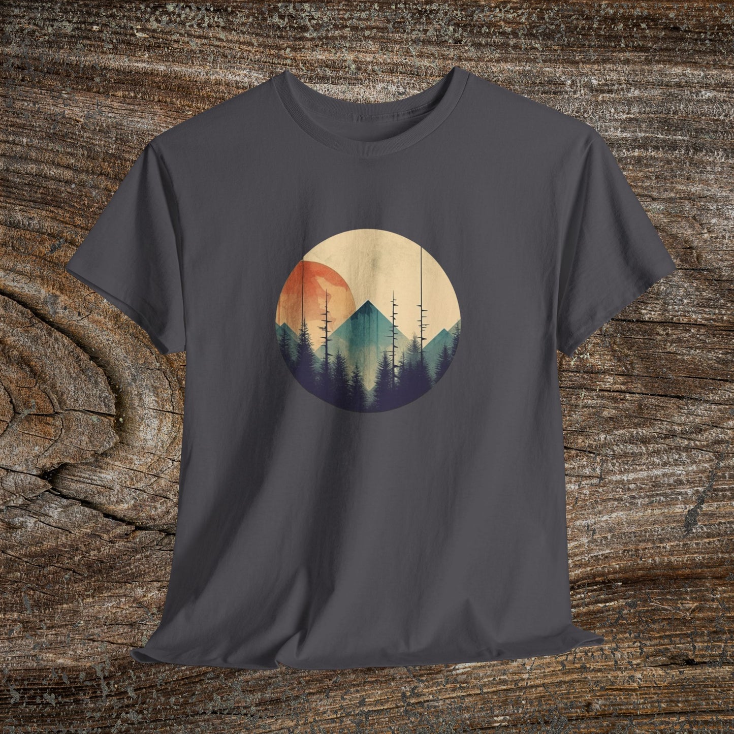 Vintage Mountain Landscape TShirt - Nature Lover Gift