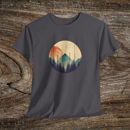 Vintage Mountain Landscape TShirt - Nature Lover Gift