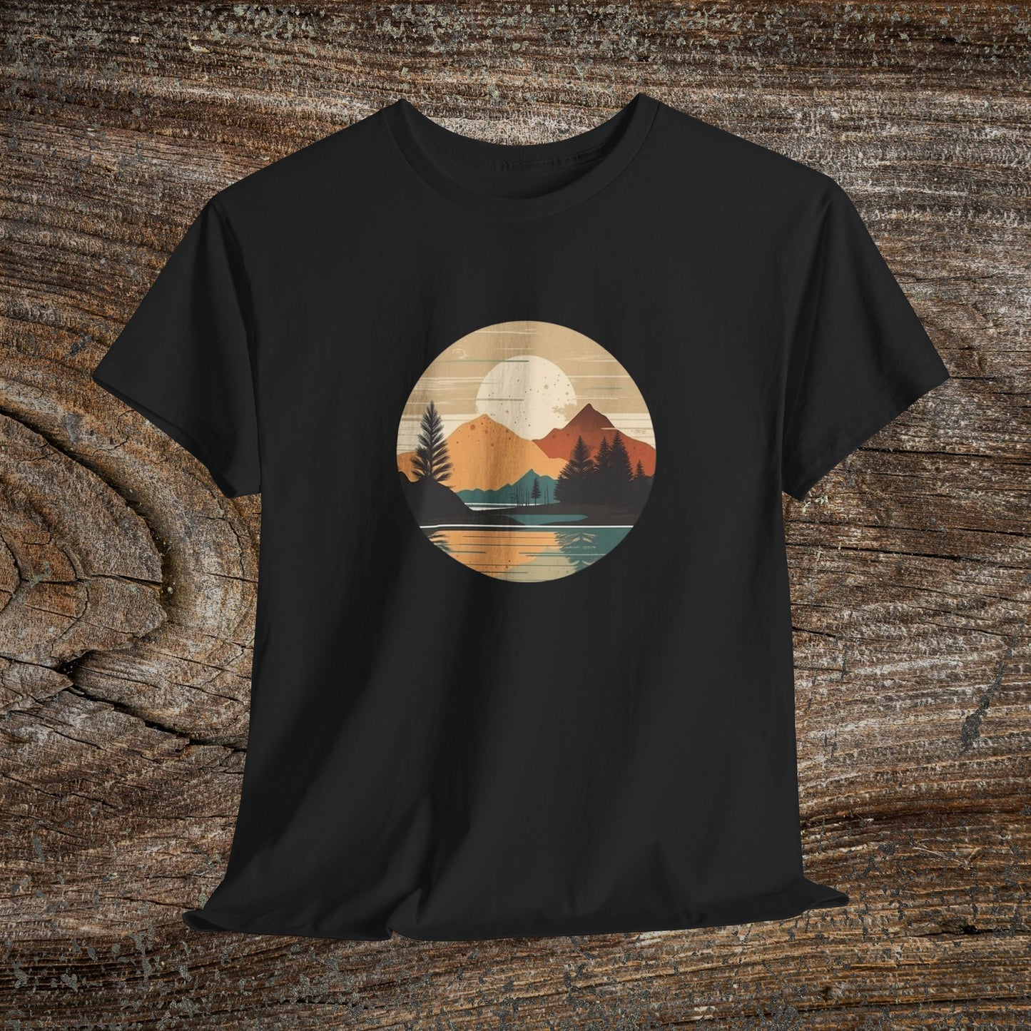 Rustic Mountain Landscape TShirt - Nature Lover Gift