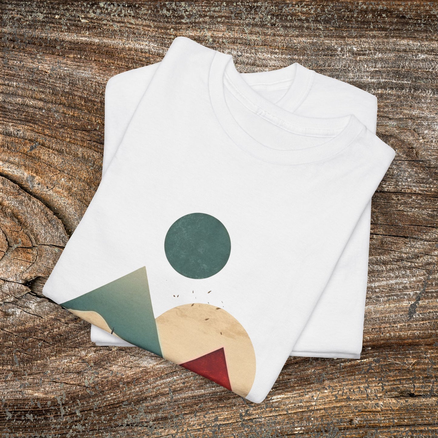 Boho Mountain T-Shirt — Vintage Abstract Mountain Landscape Tee