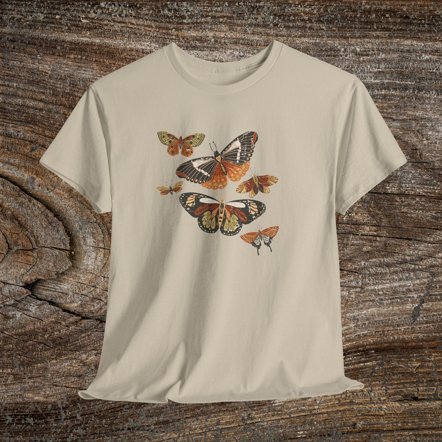 Rustic Butterfly T-Shirt — Nature Lover Gift