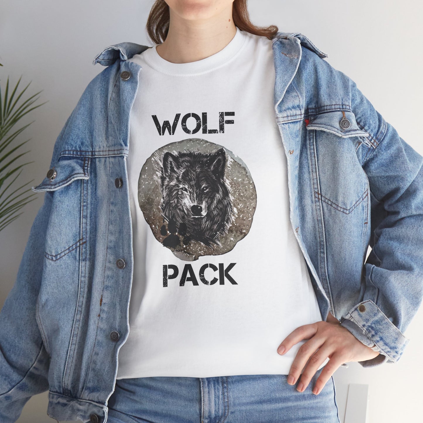 Grunge Wolf Pack T-Shirt — Retro Edgy Wolf Pack Tee
