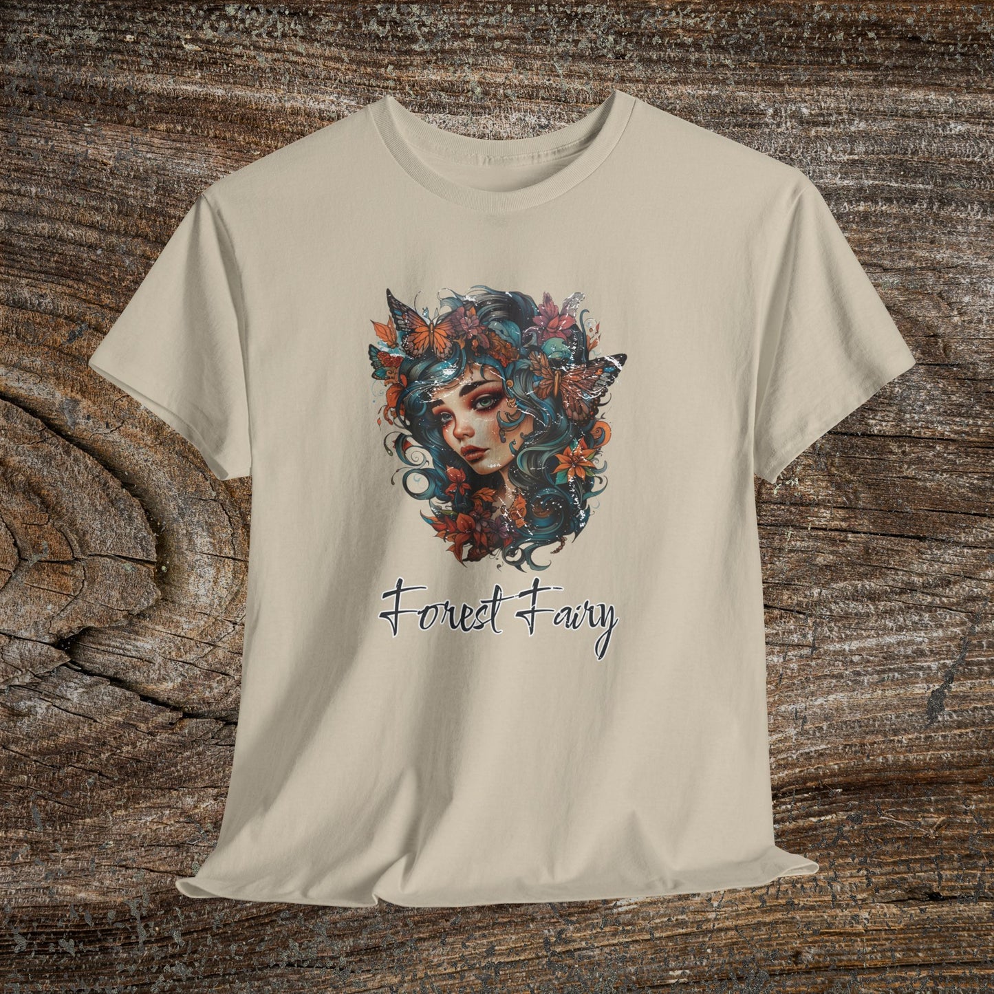 Vintage Forest Fairy T-Shirt - Enchanted Woodland Graphic Tee
