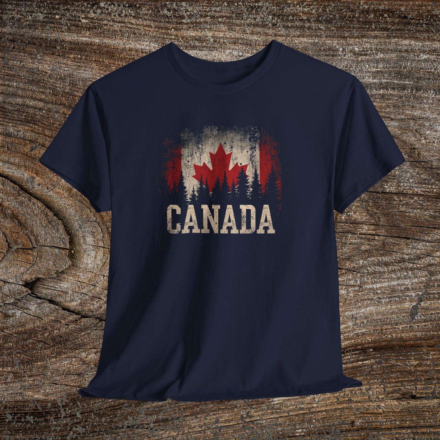Grunge Canada T-Shirt — Vintage Maple Leaf Tee