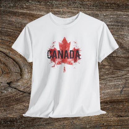 Grunge Canada T-Shirt — Distressed Maple Leaf Tee