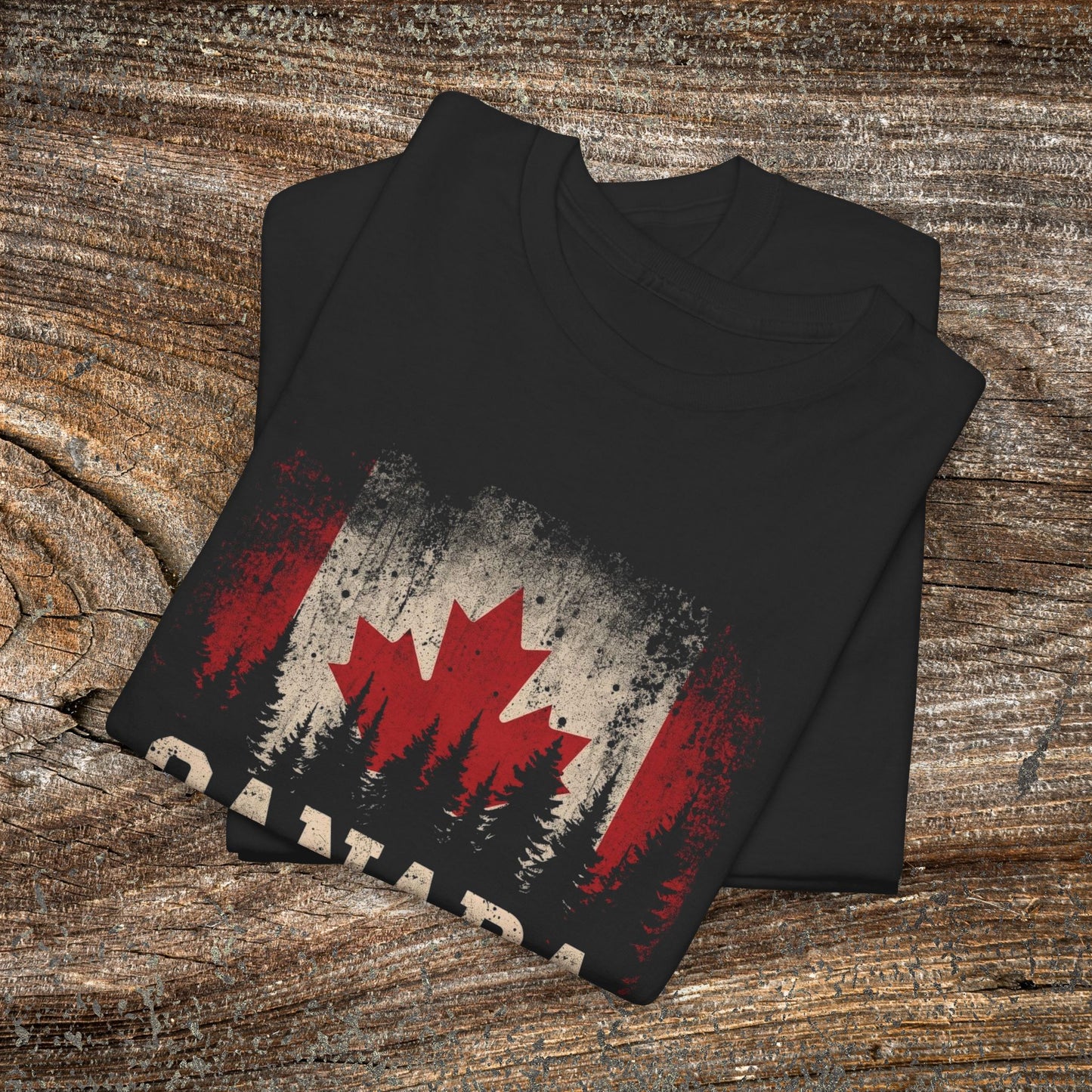 Grunge Canada T-Shirt — Vintage Maple Leaf Tee